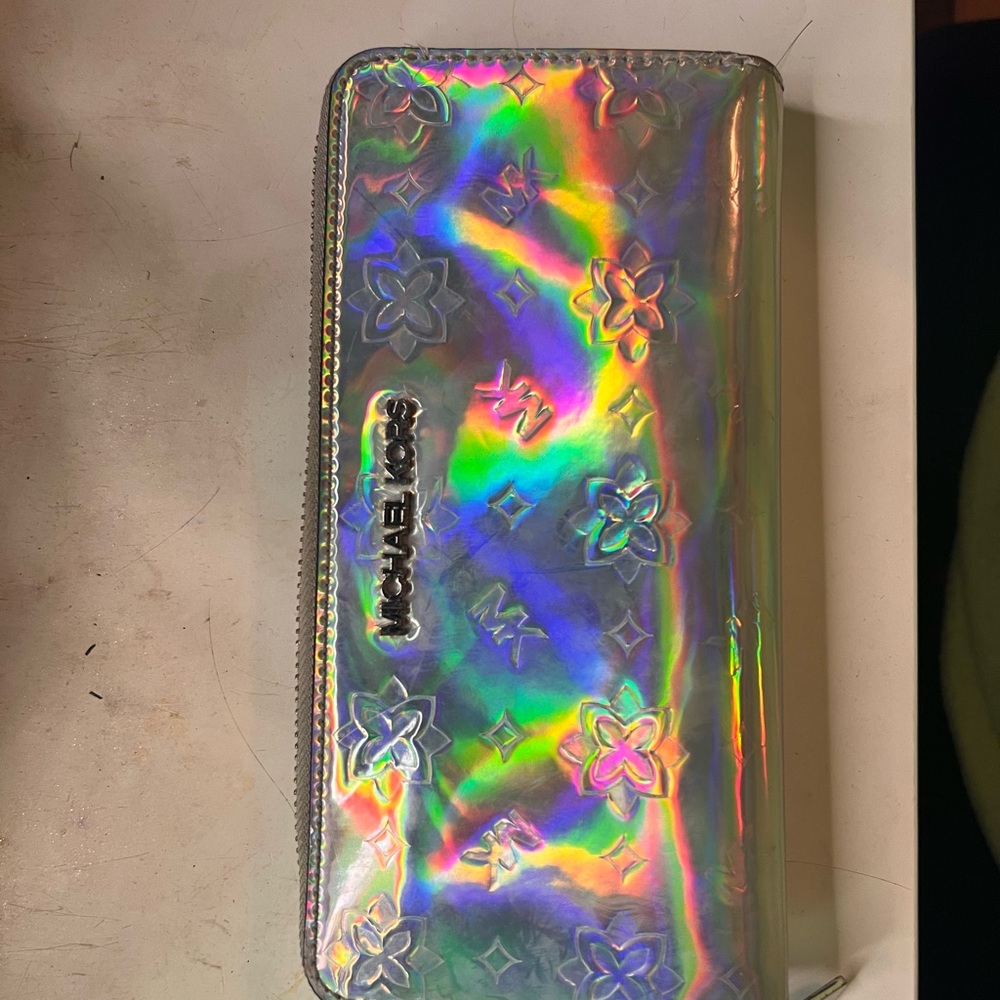 Michael Kors Iridescent Zip-Around Wallet
